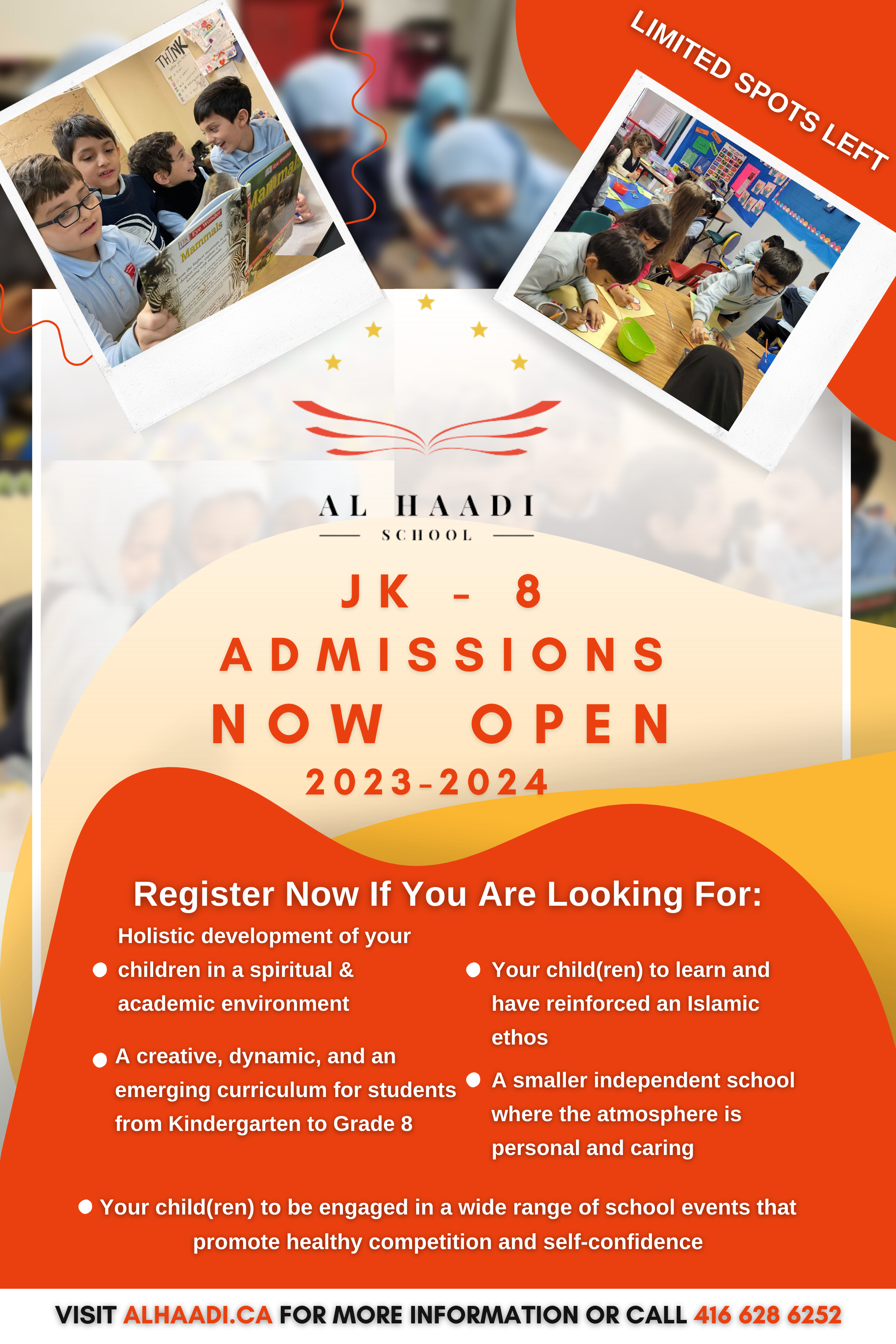 Admissions 2023 – 2024 Now Open