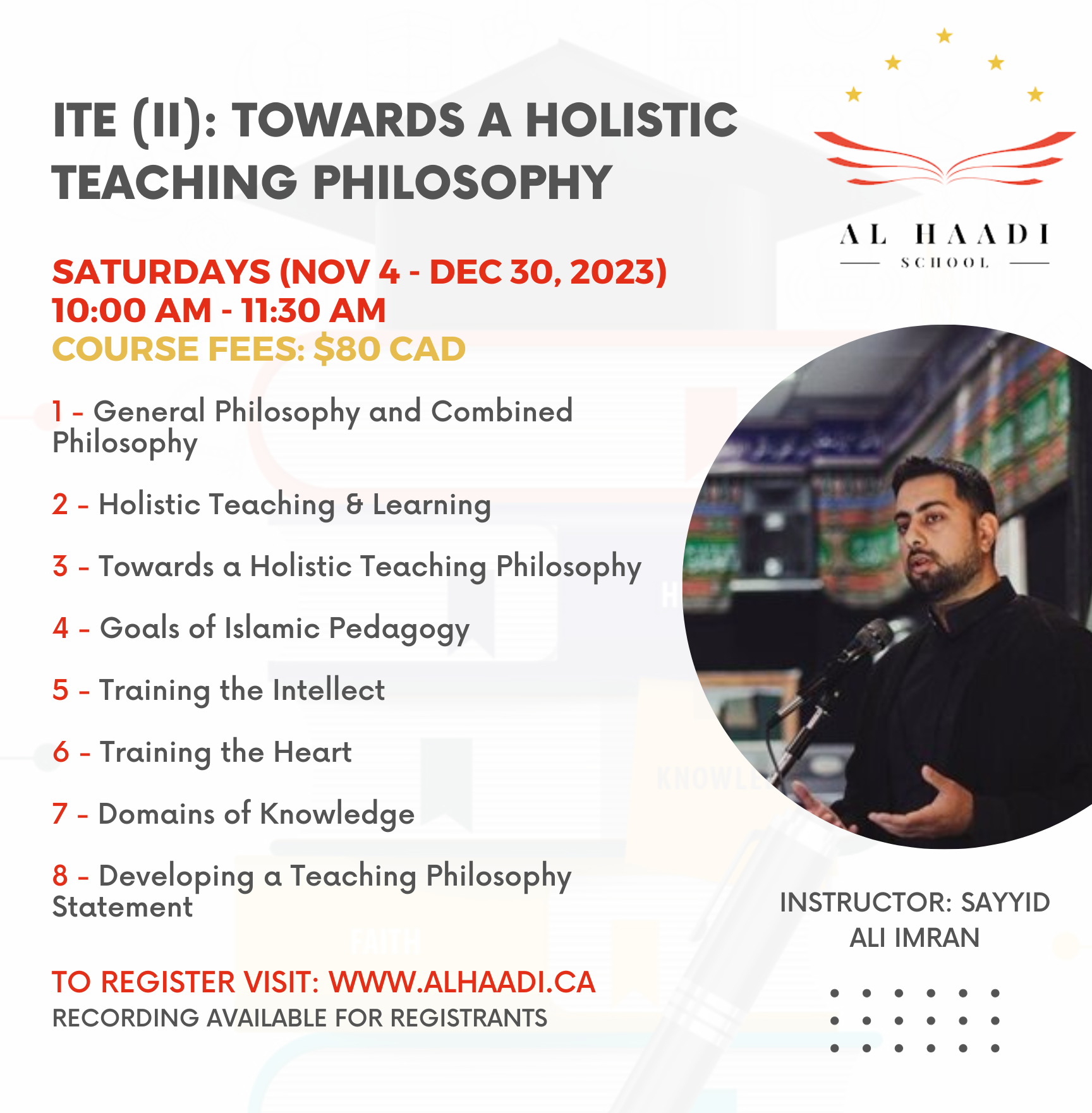 ITE (II): Towards a Holistic Teaching Philosophy